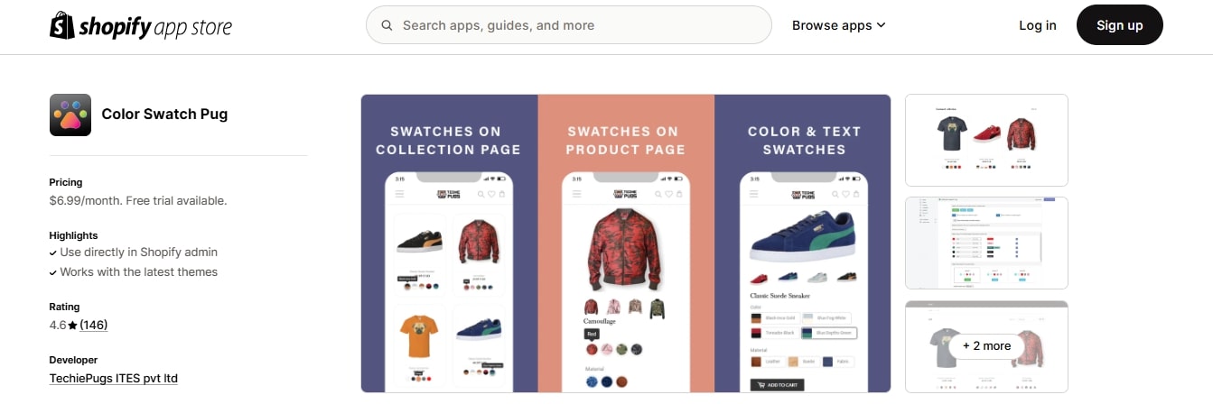 Shopify color swatch apps 8