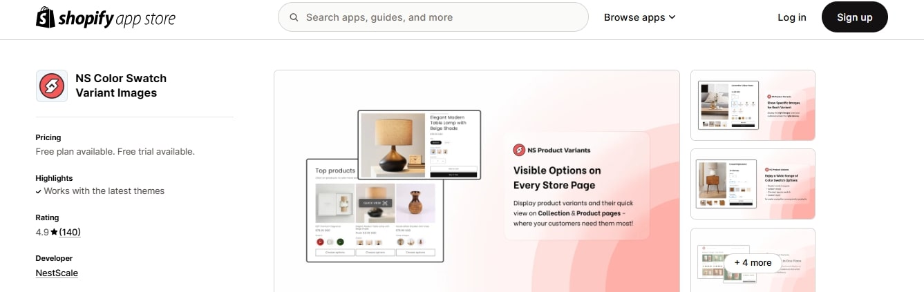 Shopify color swatch apps 9