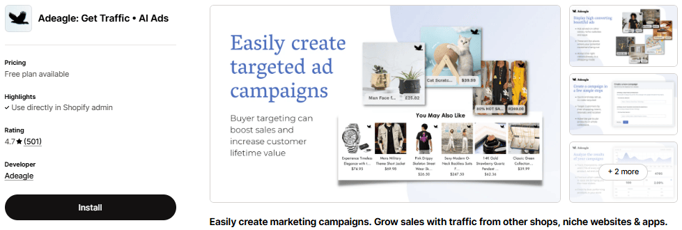 Shopify get traffic apps