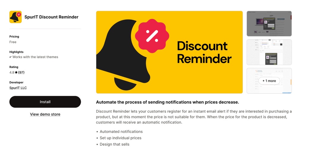 shopify price change alert apps
