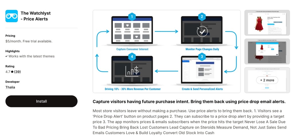 shopify price change alert apps
