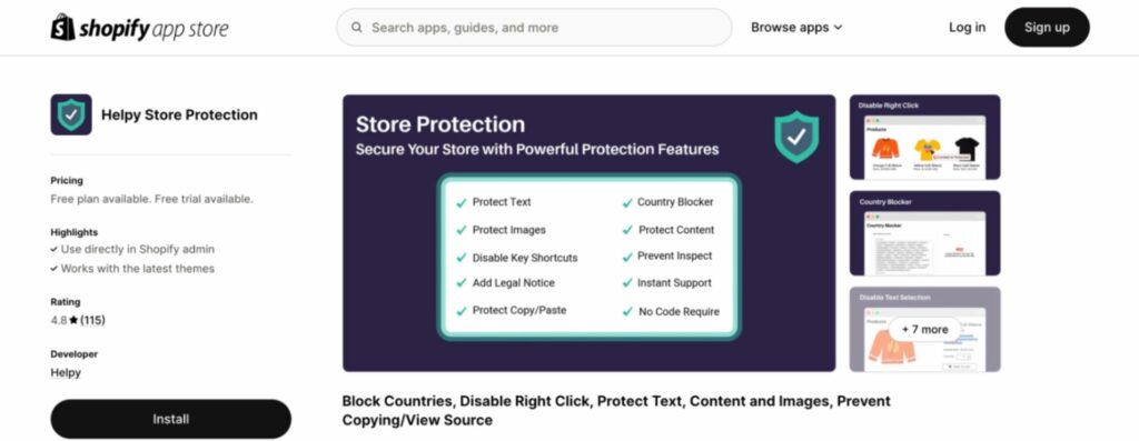 shopify sorting disabler app