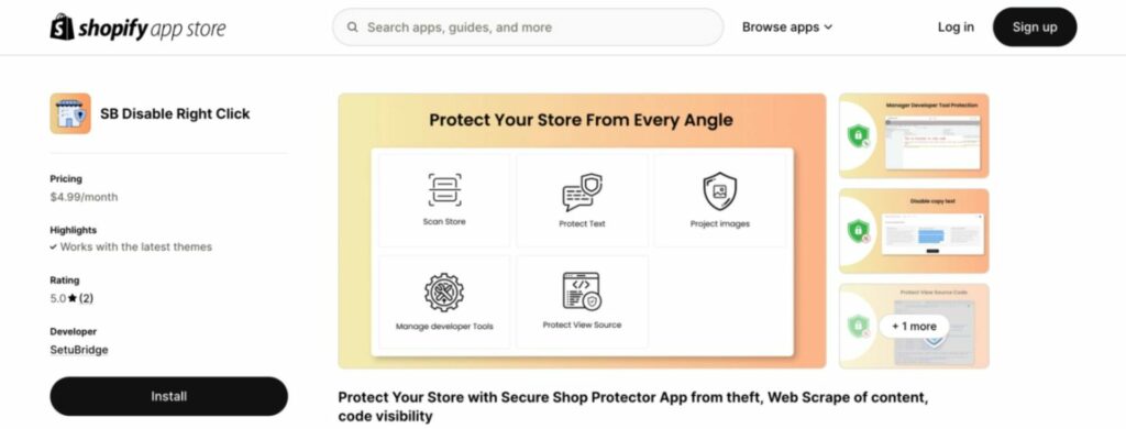 shopify sorting disabler app