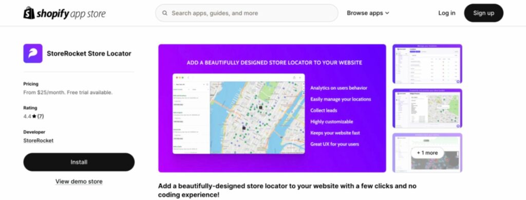 shopify store locator 