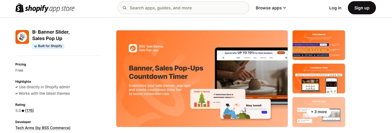 BSS B.Banner Shopify Store Management Apps