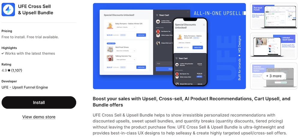Best-upsell-app-for-Shopify-UFE