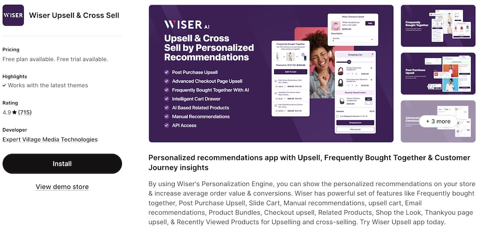 Best-upsell-app-for-Shopify-Wiser