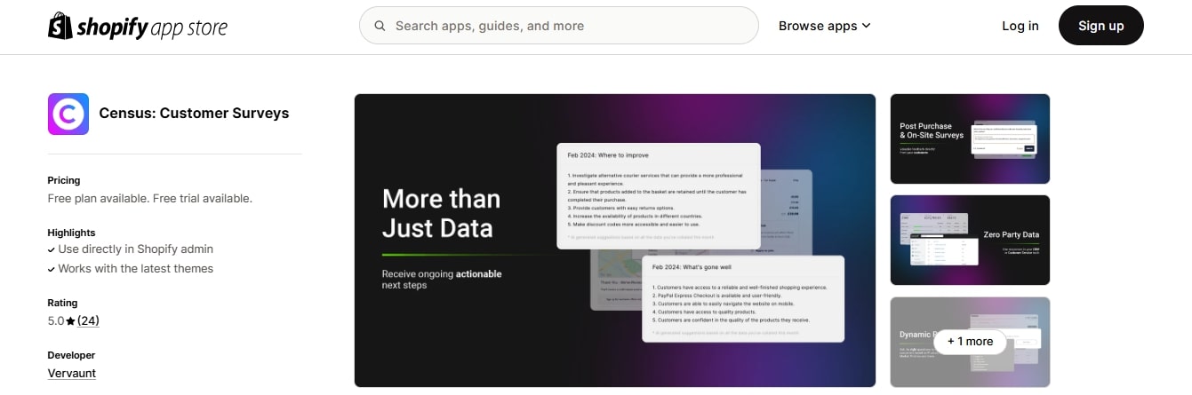 Census Best Survey Apps For Shopify
