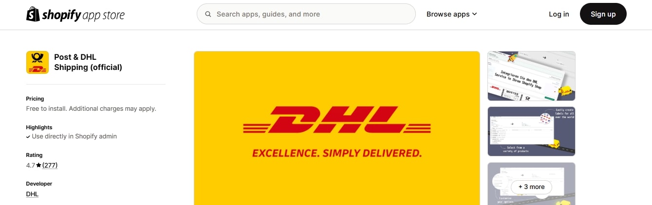 DHL Best Shipping Apps for Shopify