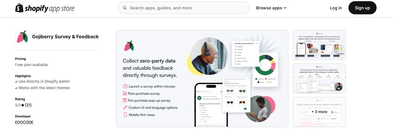 GojiBerry Best Survey Apps For Shopify