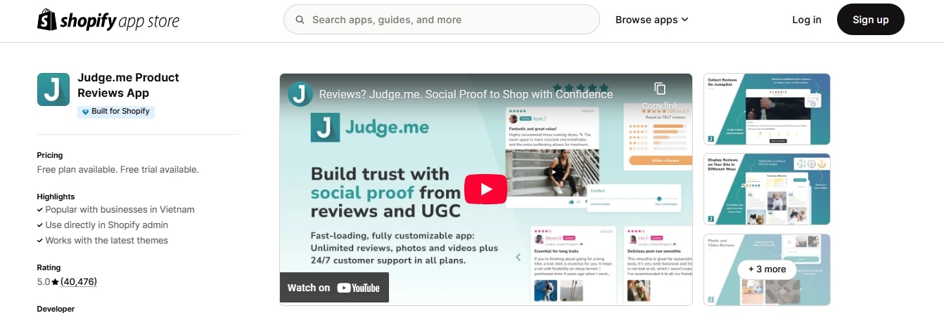 Judge.me Shopify Store Management Apps