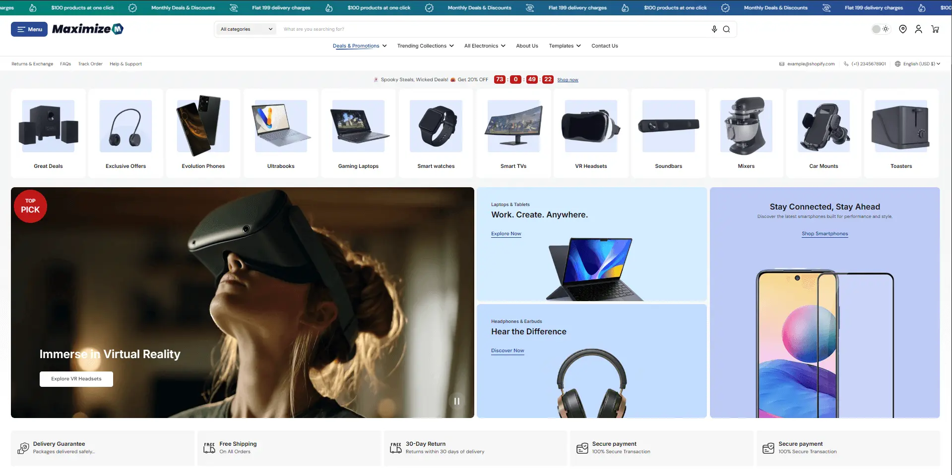 Maximize Shopify marketplace theme