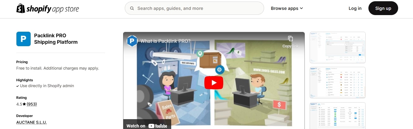 Packlink Best Shipping Apps for Shopify