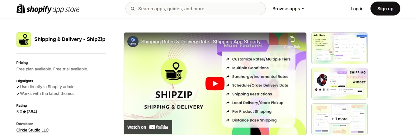 ShipZip Best Shipping Apps for Shopify