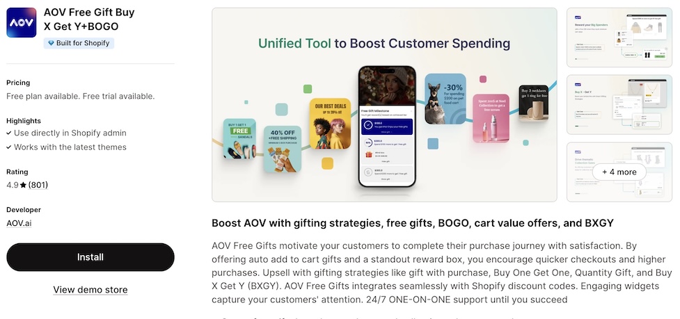 Shopify-apps-to-boost-AOV-free-gift