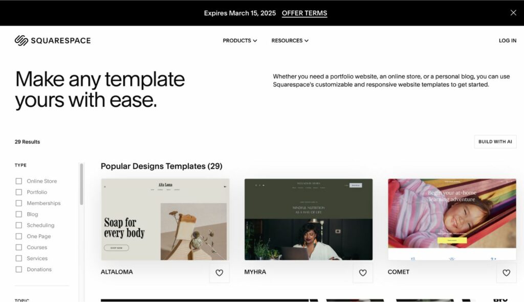 shopify vs wix vs squarespace