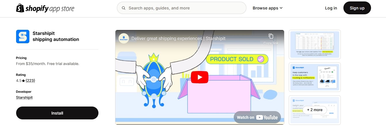 Starshipit Best Shipping Apps for Shopify