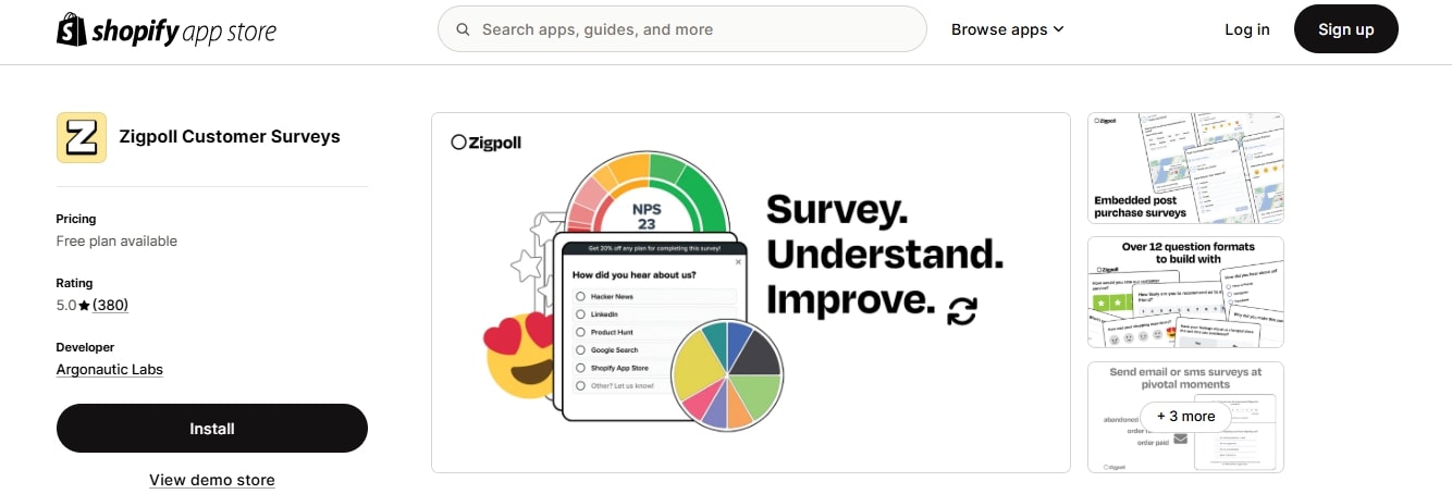Zigpoll Best Survey Apps For Shopify