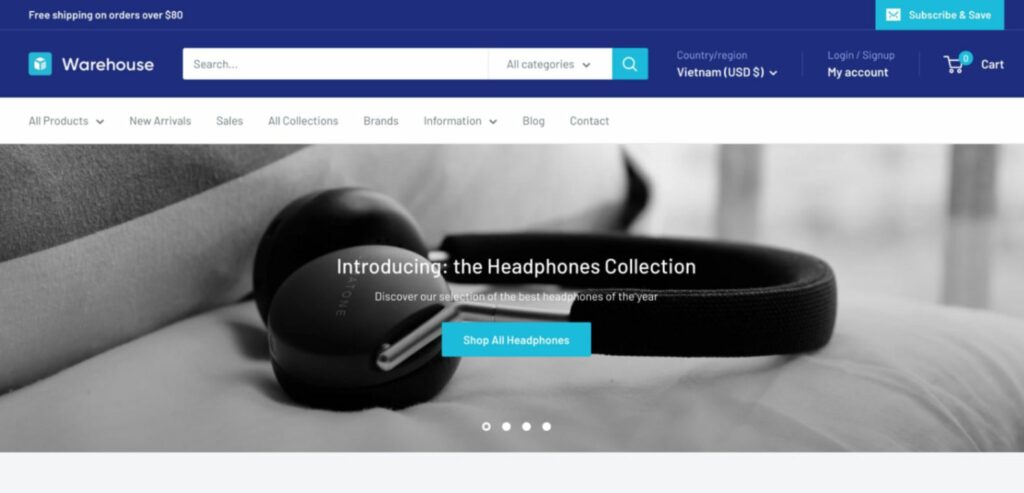best shopify theme for large inventory