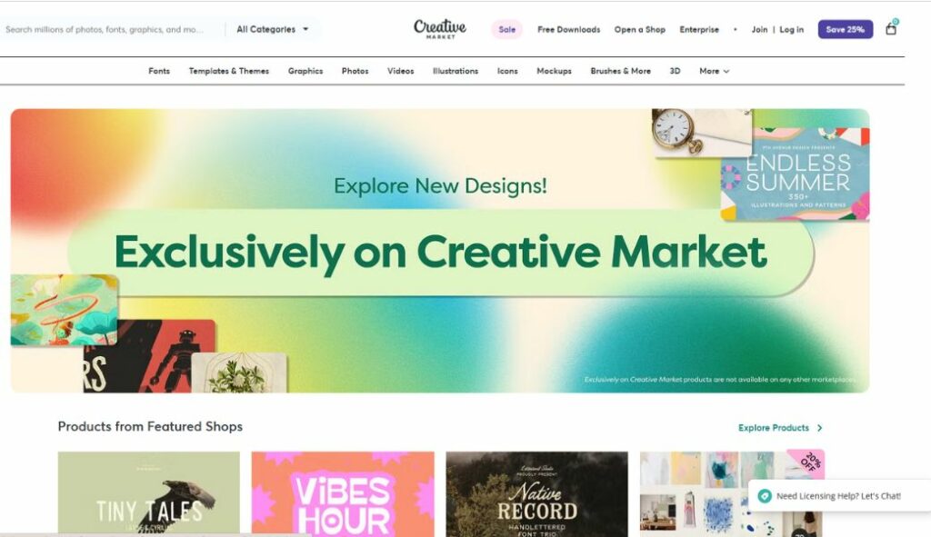how to create digital products platforms creative market