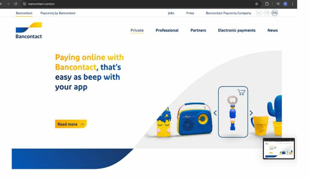 shopify payments for belgium bancontact