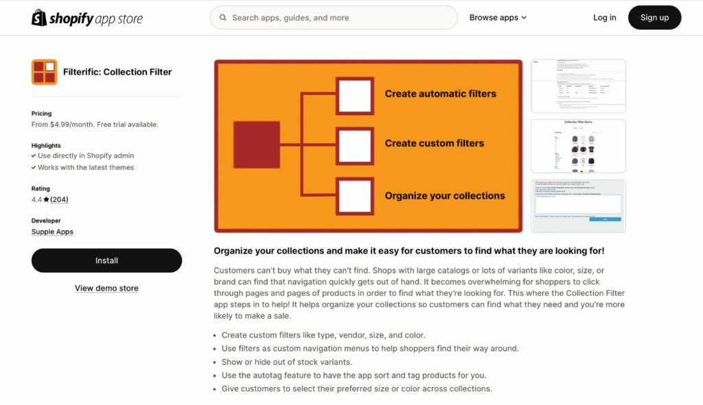 shopify product sorting apps