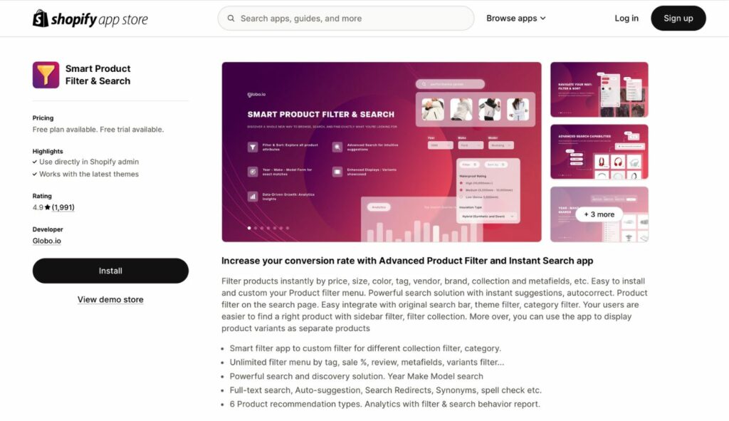 shopify product sorting apps