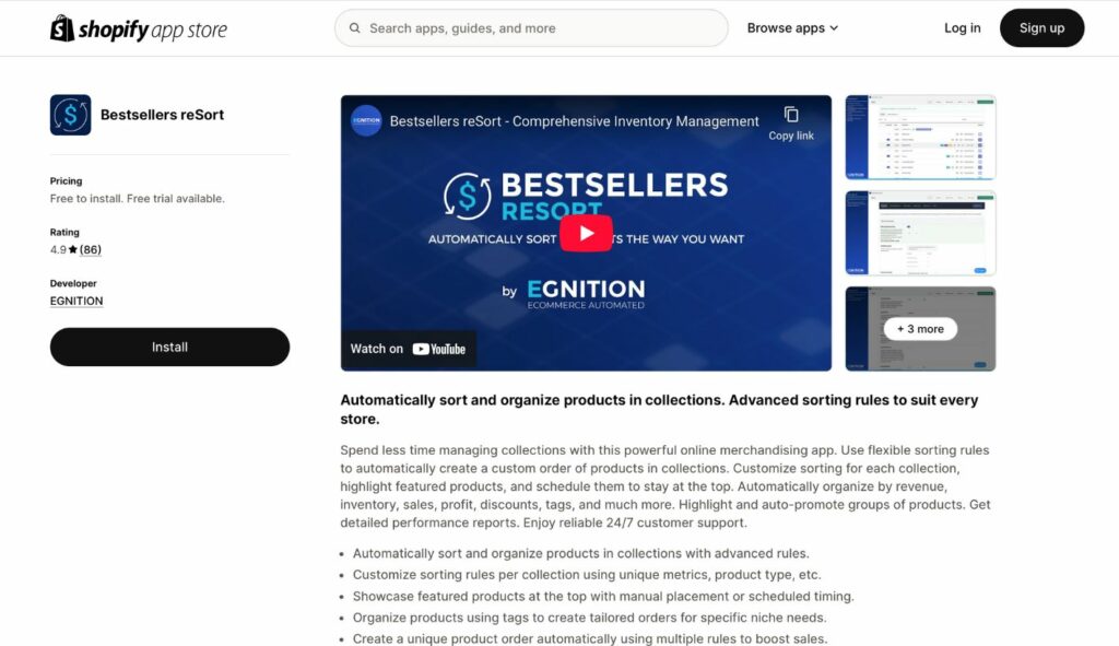 shopify product sorting apps