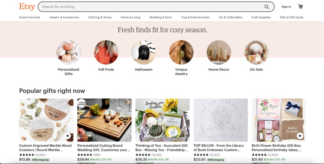etsy vs shopify vs squarespace 