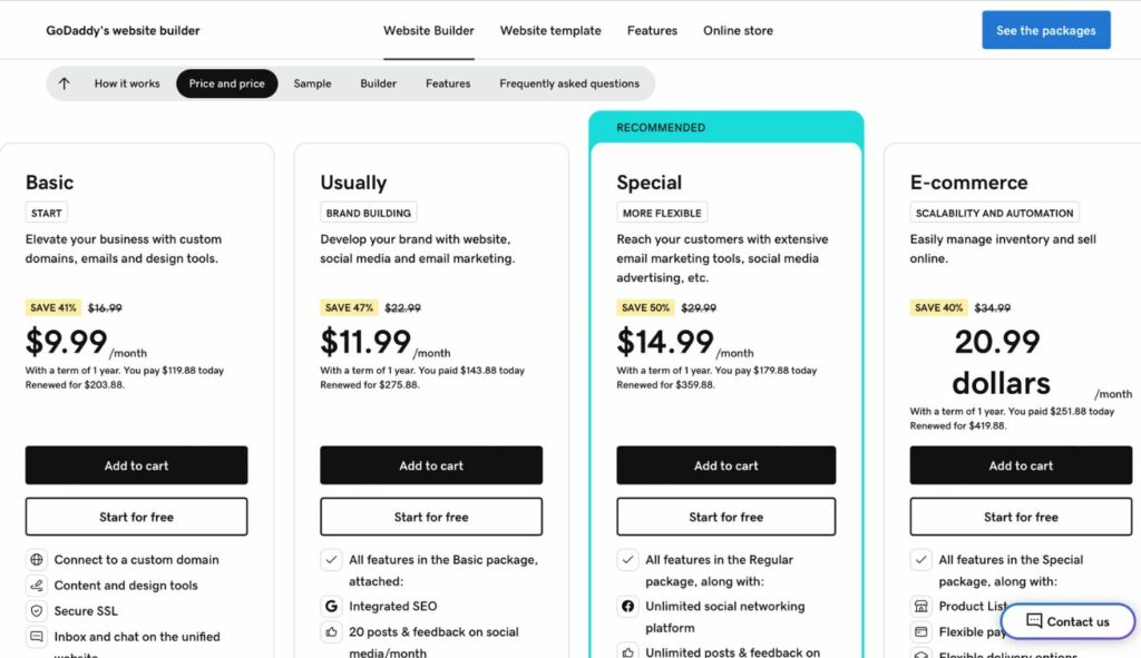 squarespace vs shopify vs godaddy