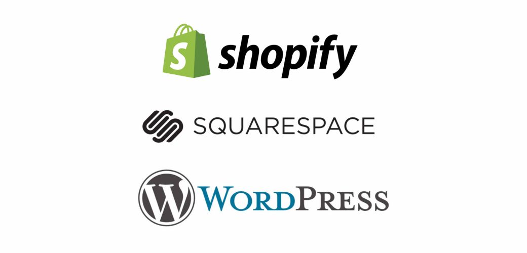 shopify vs squarespace vs wordpress