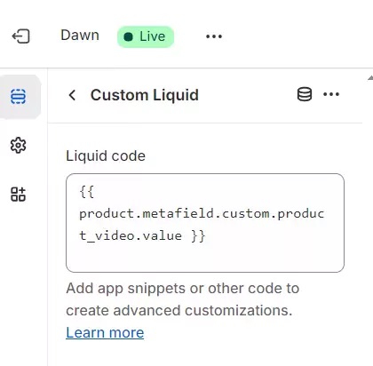 Add video to Shopify product page
