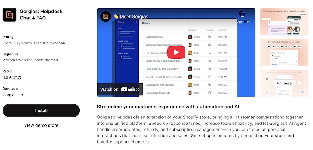 Best-Shopify-Apps-for-Clothing-Store-Gorgias