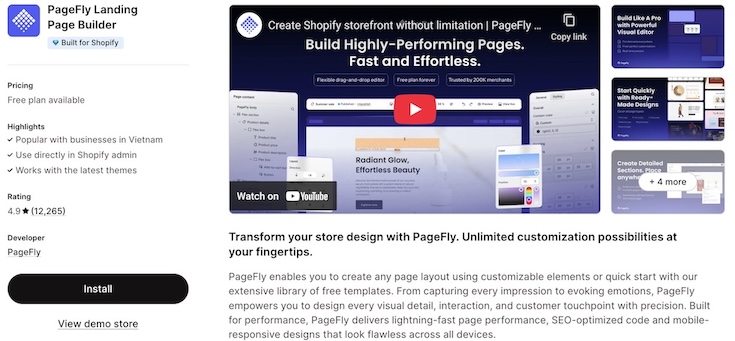 Best-Shopify-apps-for-ecommerce-Pagefly