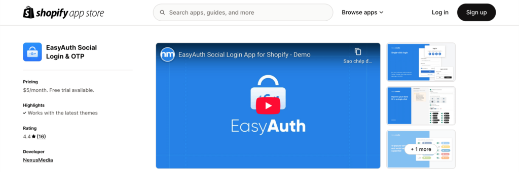 best shopify apps for social login