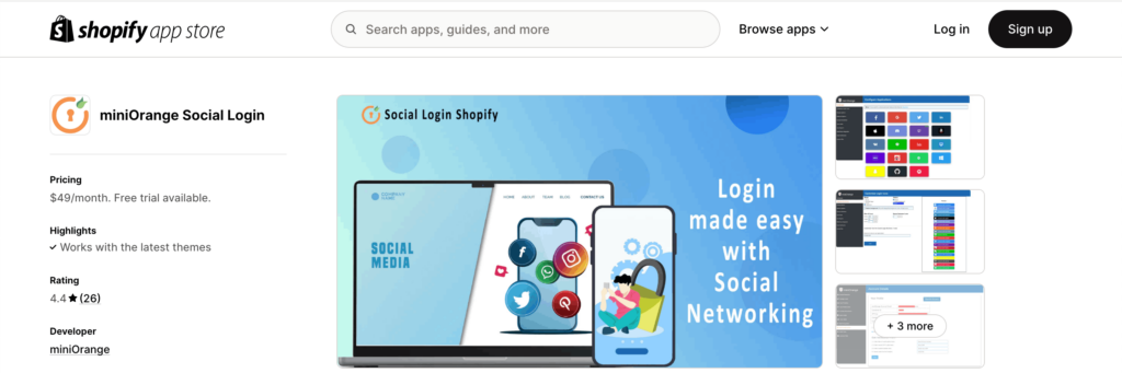 best shopify apps for social login
