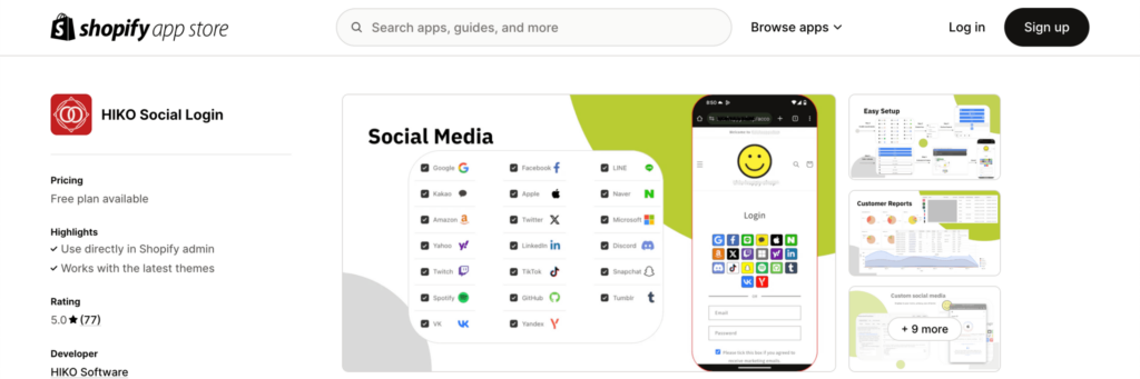 best shopify apps for social login