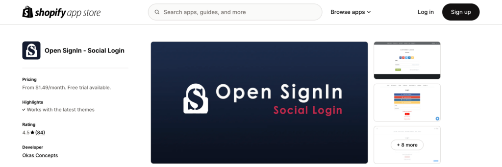 best shopify apps for social login