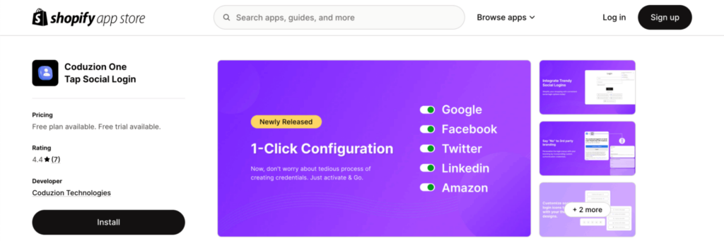 best shopify apps for social login