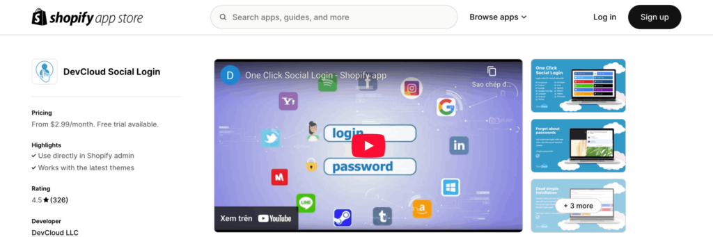 best shopify apps for social login