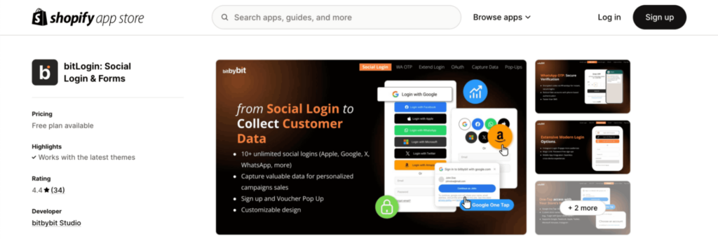 best shopify apps for social login