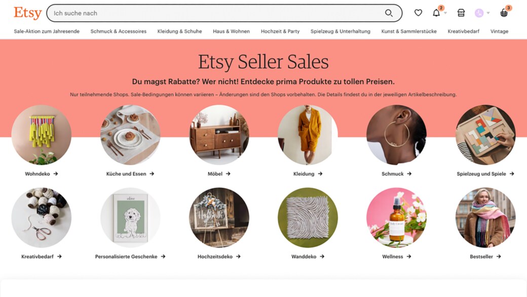 Etsy - sites to sell jewelry online