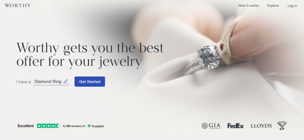 Worthy - best websites to sell jewelry