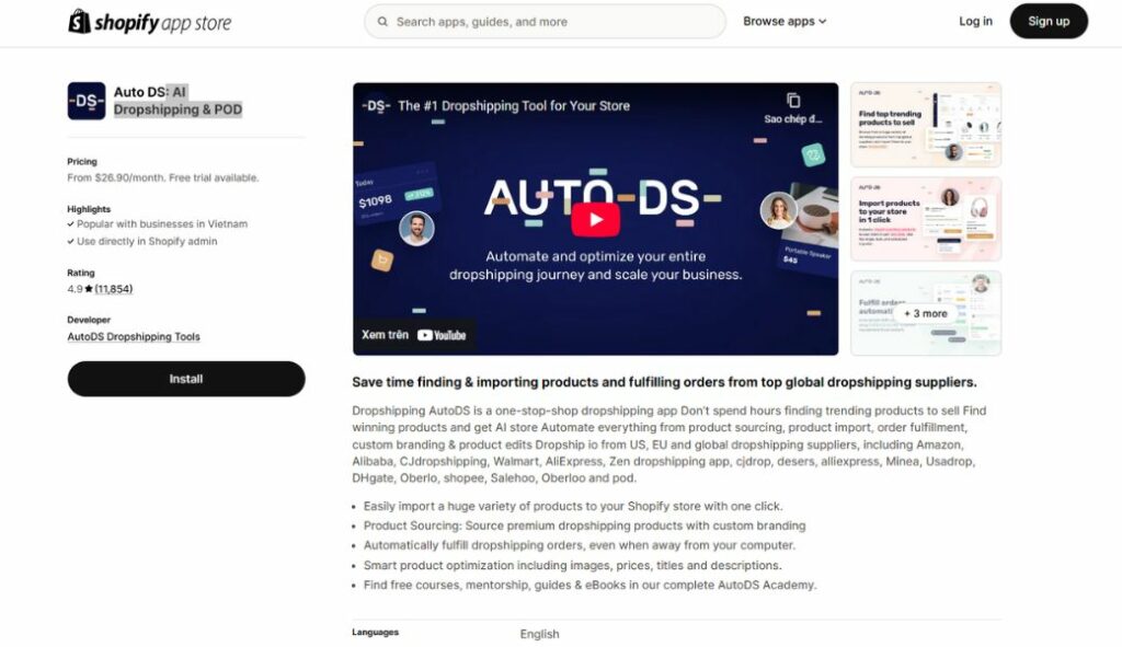best product sourcing apps for shopify autods