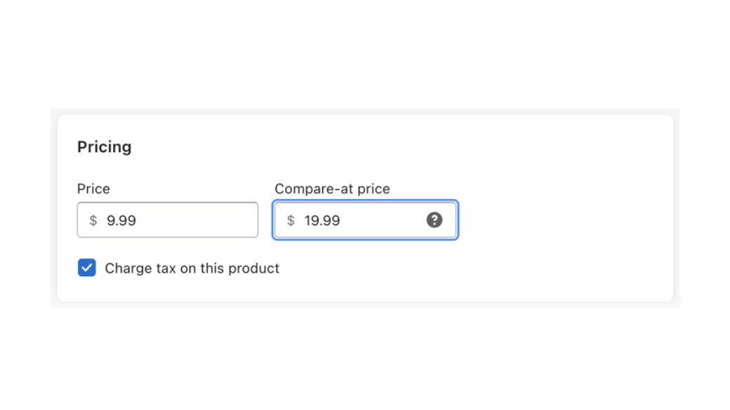 shopify show discount on product page