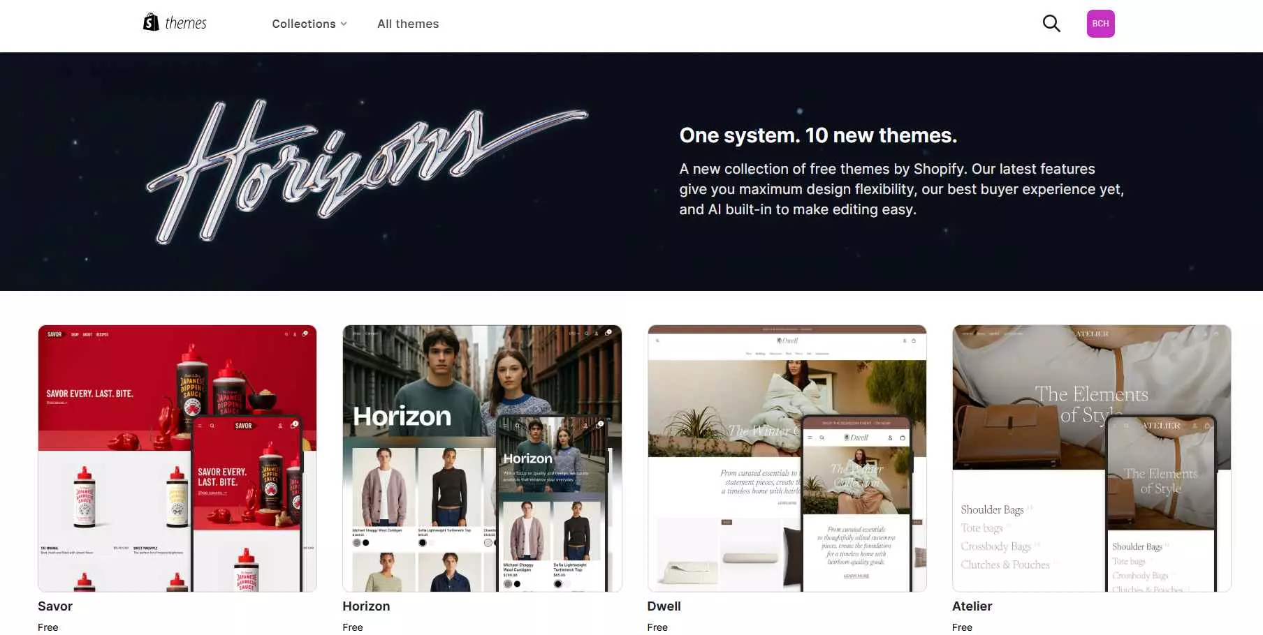horizon-theme-collection