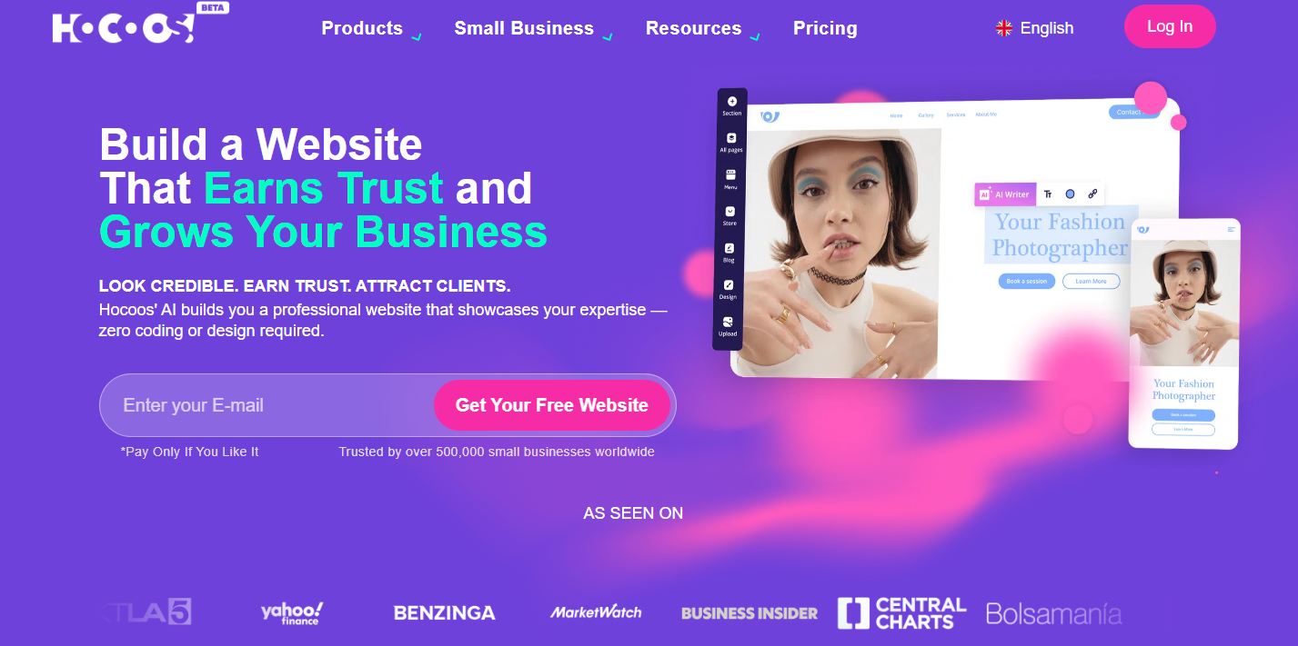 hocoos shopify AI builder