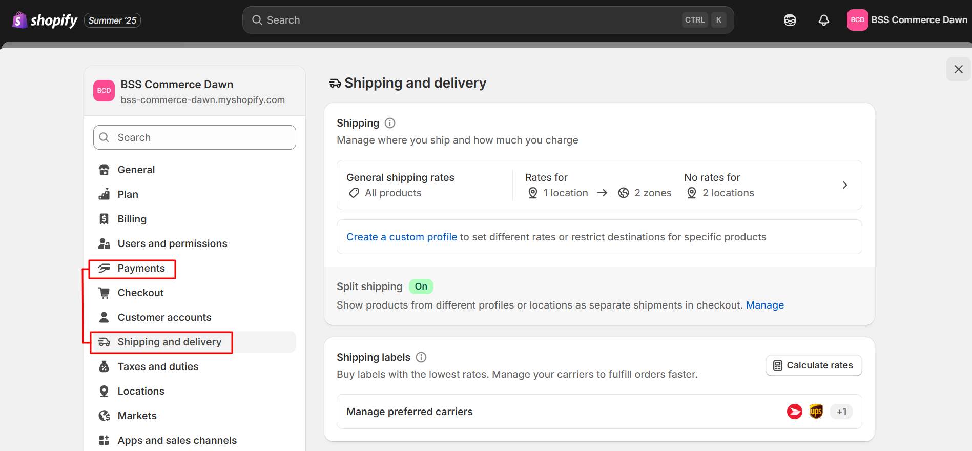 how does shipping work on shopify as a seller