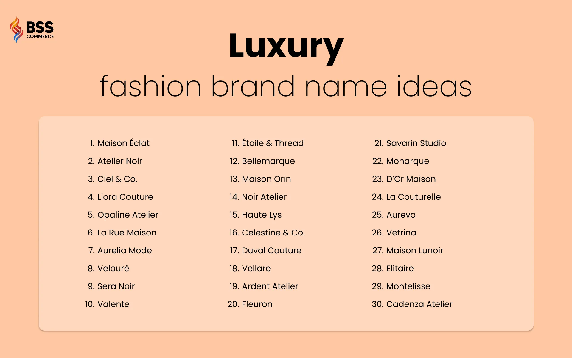 luxury fashion brand names