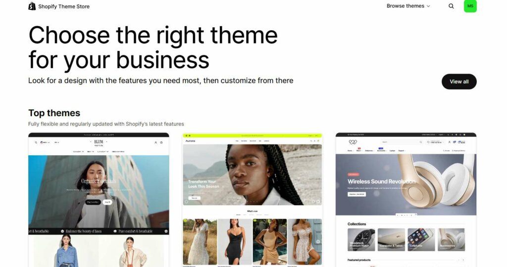 Shopify Plus cost - premium themes